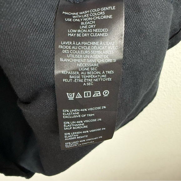 Anthropologie Black The Tilda Maxi Slip Skirt Linen Blend - Picture 11 of 11